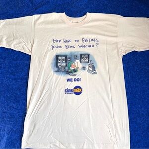 RARE VTG Cinemax Ever Have The Feeling You’re Being Watched? T-Shirt XL NEW